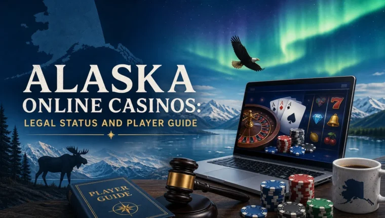 Conceptual editorial illustration for Alaska Online Casinos: Legal Status and Player Guide