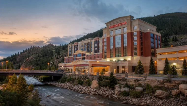 Ameristar Black Hawk: Casino, Hotel, Poker, and Visitor Guide 9 AI-generated exterior view of Ameristar Casino Black Hawk, Black Hawk, Colorado.
