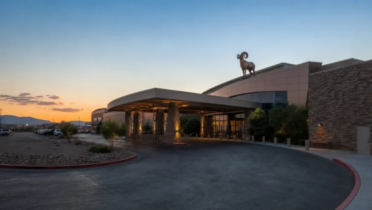AI-generated exterior view of Bighorn Casino North Las Vegas, North Las Vegas, Nevada.