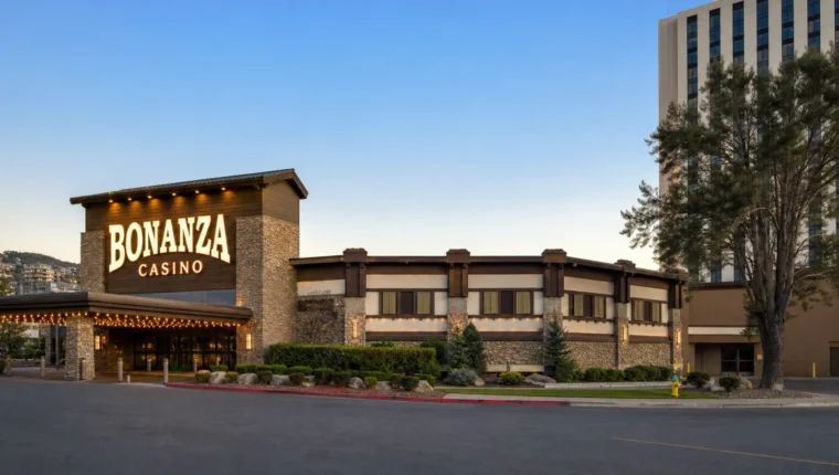 AI-generated exterior view of Bonanza Casino Reno, Reno, Nevada.