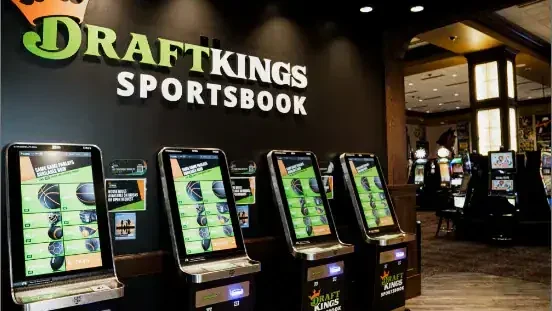 Boot Hill Casino Dodge City: Games, Dining, and Hotels 3 Sports-betting kiosks at Boot Hill Casino.