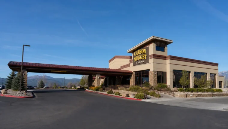 AI-generated exterior view of Carson Nugget Casino Carson City, Carson City, Nevada.