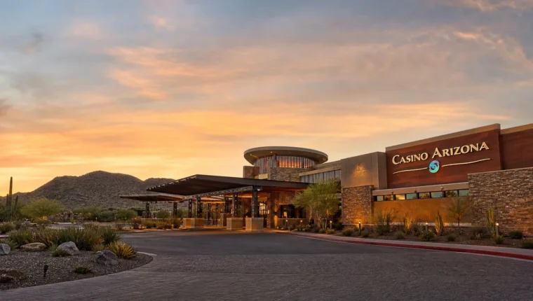 AI-generated exterior view of Casino Arizona Scottsdale, AZ, Scottsdale, Arizona.