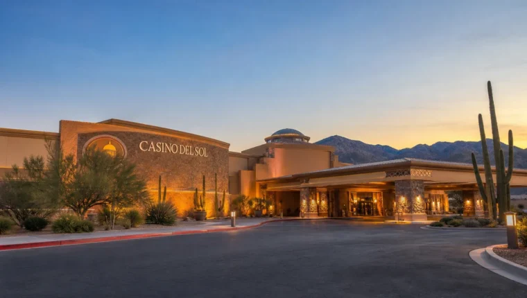 AI-generated exterior view of Casino del Sol Tucson, AZ, Tucson, Arizona.