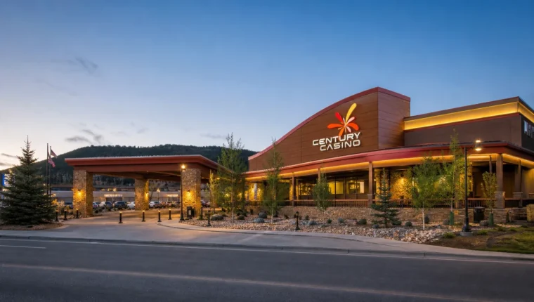 AI-generated exterior view of Century Casino Central City, Central City, Colorado.