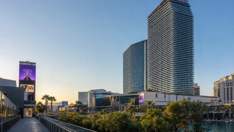 AI-generated exterior view of Cosmopolitan of Las Vegas, Las Vegas, Nevada.