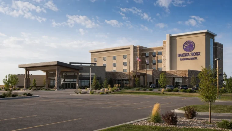 Dakota Sioux Casino & Hotel Watertown 5 AI-generated exterior view of Dakota Sioux Casino & Hotel Watertown, Watertown, South Dakota.