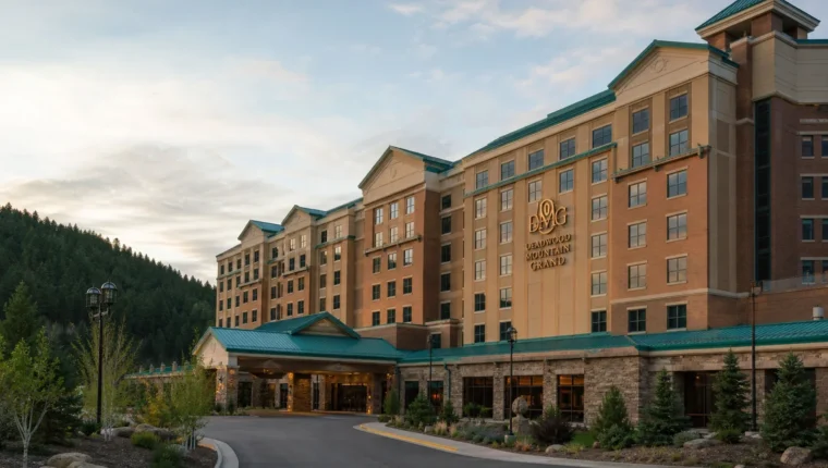 Deadwood Mountain Grand Casino & Hotel 7 AI-generated exterior view of Deadwood Mountain Grand Casino & Hotel, Deadwood, South Dakota.