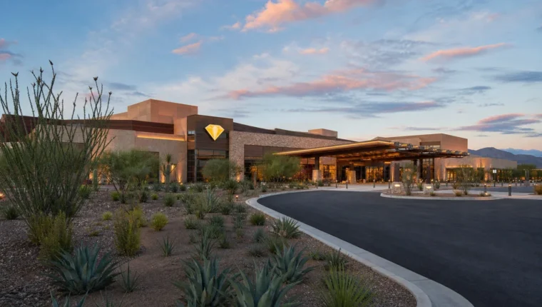 AI-generated exterior view of Desert Diamond Casino Tucson, AZ, Tucson, Arizona.