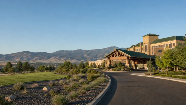 Diamond Mountain Casino & Hotel Susanville 29 AI-generated exterior view of Diamond Mountain Casino & Hotel Susanville, Susanville, California.