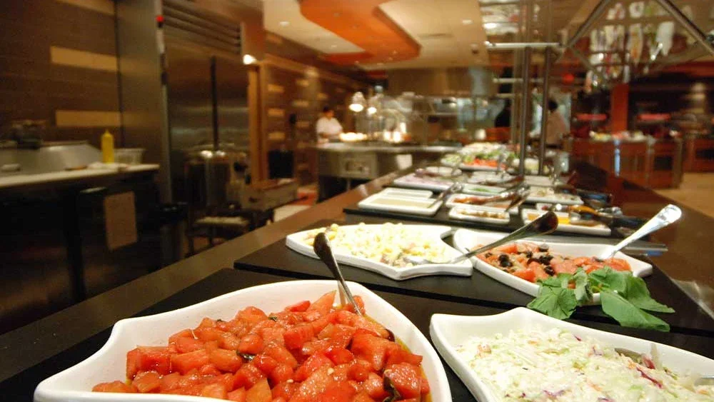 Pacific Rim Buffet gallery photo at Emerald Queen Casino Fife. The source page states that the buffet is temporarily closed.