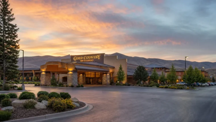 AI-generated exterior view of Gold Country Inn & Casino Elko, Elko, Nevada.