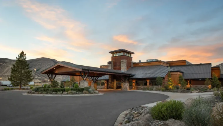 AI-generated exterior view of Gold Ranch Casino, Verdi, Verdi, Nevada.