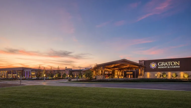 Graton Resort & Casino Rohnert Park 38 AI-generated exterior view of Graton Resort & Casino Rohnert Park, Rohnert Park, California.