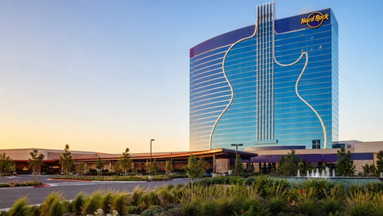 Hard Rock Hotel & Casino Sacramento, Wheatland 39 AI-generated exterior view of Hard Rock Hotel & Casino Sacramento, Wheatland, Wheatland, California.