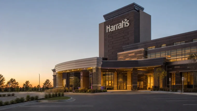 Harrah's Metropolis: Casino and Hotel Guide 12 AI-generated exterior view of Harrah's Metropolis, Metropolis, Illinois.