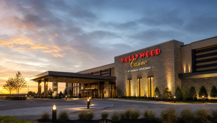 Hollywood Casino at Kansas Speedway Kansas City 5 AI-generated exterior view of Hollywood Casino at Kansas Speedway Kansas City, Kansas City, Kansas.
