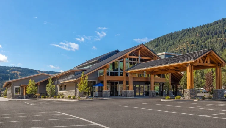 AI-generated exterior view of It'se Ye Ye Casino Kamiah, Kamiah, Idaho.