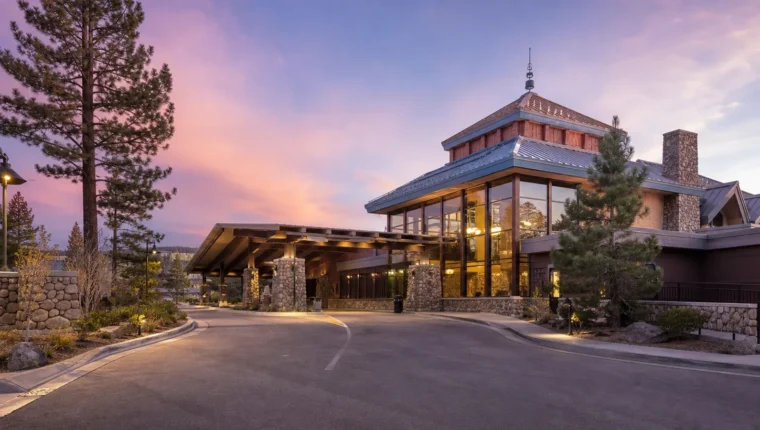 AI-generated exterior view of Jim Kelley's Tahoe Nugget Casino Crystal Bay, Crystal Bay, Nevada.