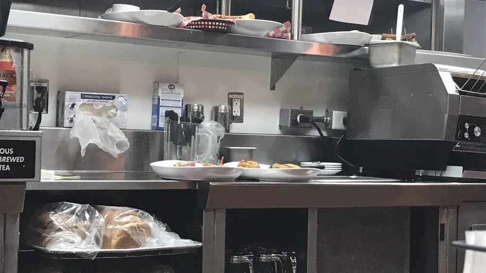 Customer photo of plates during a visit to Klondike Sunset Casino; it does not establish current dining conditions.