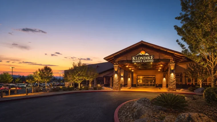 AI-generated exterior view of Klondike Sunset Casino Henderson, Henderson, Nevada.