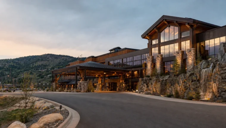 AI-generated exterior view of Lodge Casino Black Hawk, Black Hawk, Colorado.