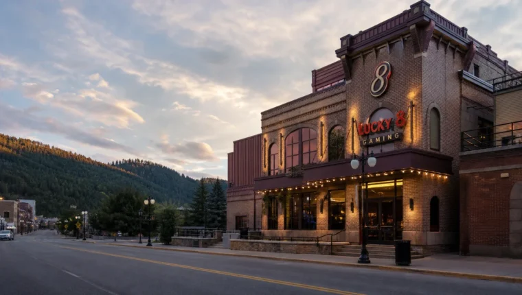 Lucky 8 Gaming Deadwood 17 AI-generated exterior view of Lucky 8 Gaming Deadwood, Deadwood, South Dakota.