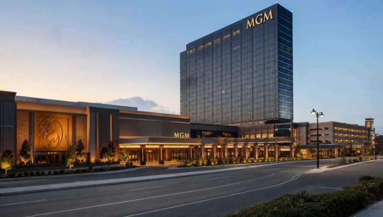 MGM Springfield Casino: Games, Hotel & Free Parking 6 AI-generated exterior view of MGM Springfield Casino Springfield, Springfield, Massachusetts.