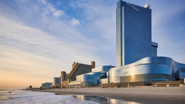 AI-generated exterior view of Ocean Resort Atlantic City, Atlantic City, New Jersey.