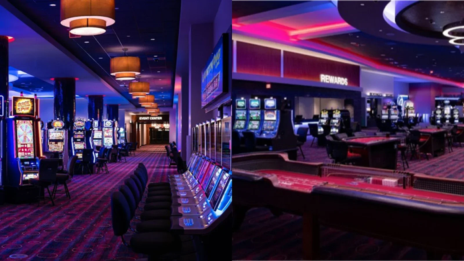 Gaming floor at Ojibwa Casino Marquette.