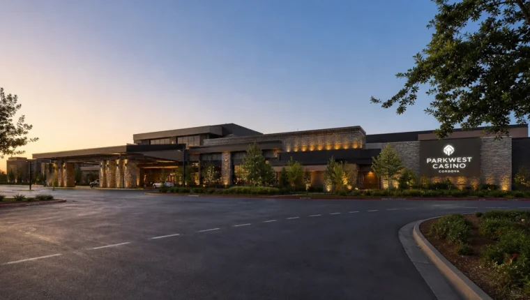 Parkwest Casino Cordova, Rancho Cordova: Games & Dining 66 AI-generated exterior view of Parkwest Casino Cordova Rancho Cordova, Rancho Cordova, California.