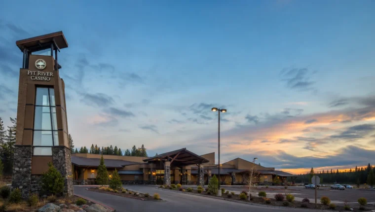 Pit River Casino Burney: Games, Hours, and Visit Guide 74 AI-generated exterior view of Pit River Casino Burney, Burney, California.