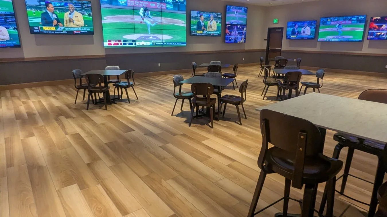 Q Casino Dubuque sportsbook, photographed during Square Bettor’s review visit.