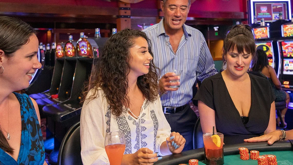 Table games at Quinault Beach Resort & Casino.