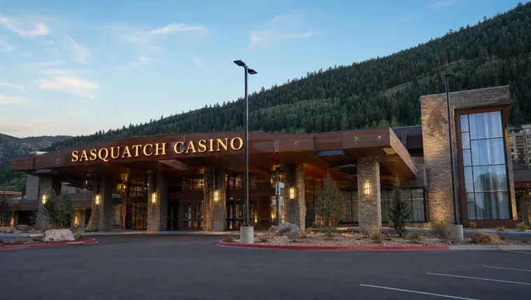 AI-generated exterior view of Sasquatch Casino Black Hawk, Black Hawk, Colorado.
