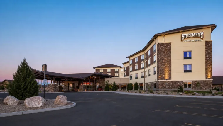 AI-generated exterior view of Stockmen's Casino & Hotel Elko, Elko, Nevada.