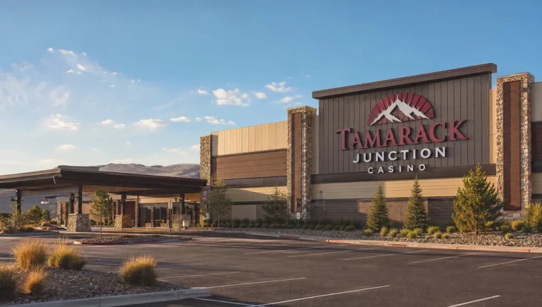 AI-generated exterior view of Tamarack Junction Casino Reno, Reno, Nevada.