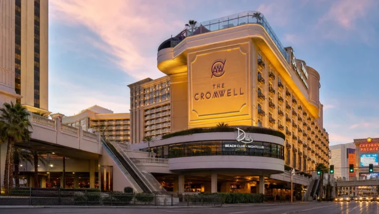 AI-generated exterior view of The Cromwell Las Vegas, Las Vegas, Nevada.