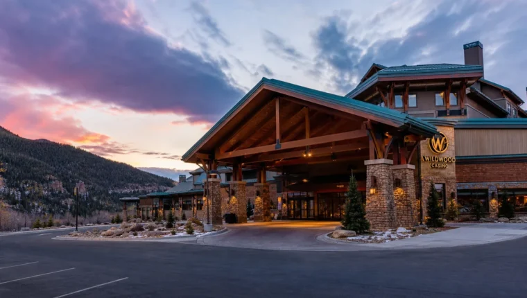 AI-generated exterior view of Wildwood Casino Cripple Creek, Cripple Creek, Colorado.